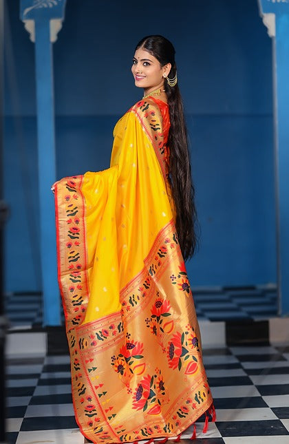 Peacock Pride Paithani Silk Sarees