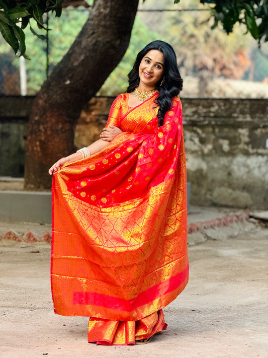 Kashi Ruby Banarasi Silk Saree