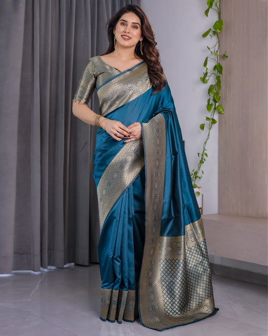 Kashmira Royal Blue Weaving Saree