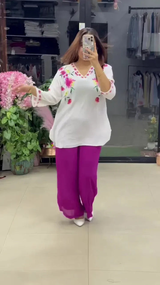 Soft Feminine Stylish Co-ord Set