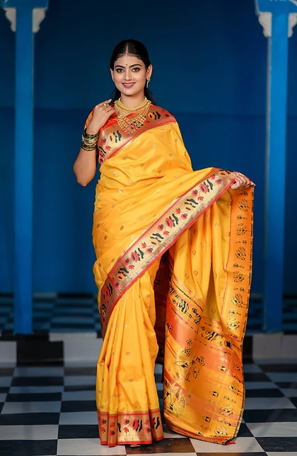Peacock Pride Paithani Silk Sarees