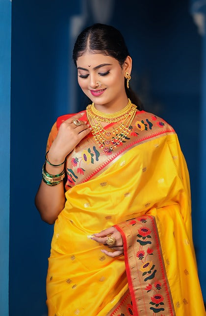 Peacock Pride Paithani Silk Sarees
