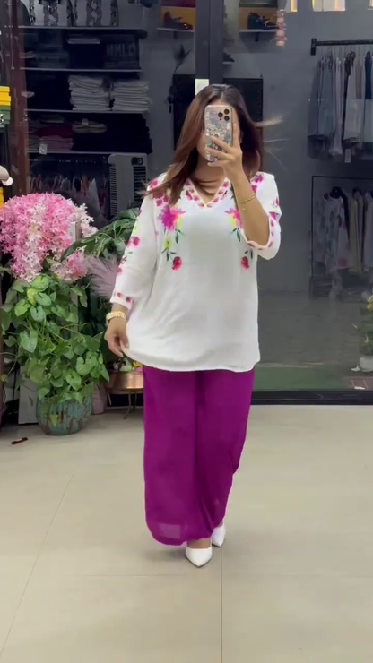 Soft Feminine Stylish Co-ord Set