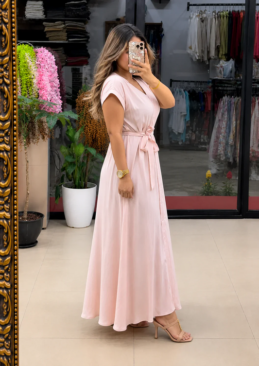 Women's Elegant Pure Cotton Maxi Dress