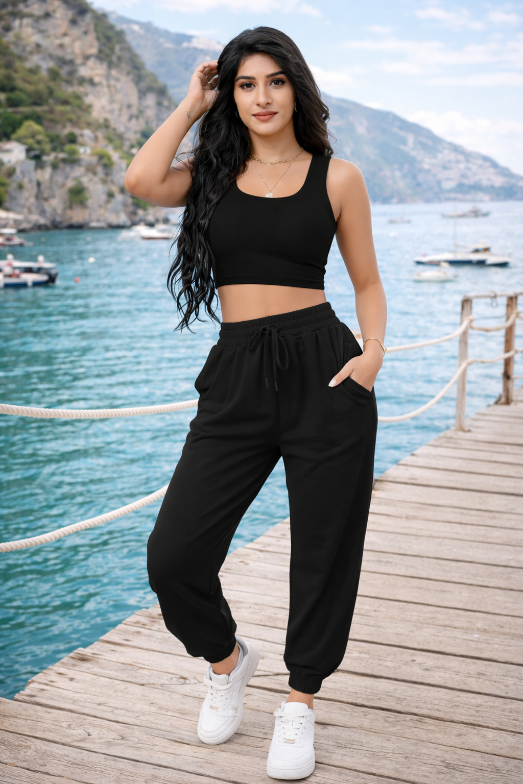 Ultra-Soft Stretch Co-Ord Set for Women | Jogging, Travel & Casual Wear