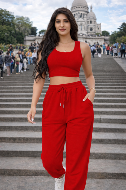 Ultra-Soft Stretch Co-Ord Set for Women | Jogging, Travel & Casual Wear