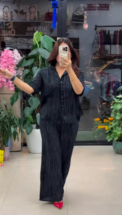 Designer Pure Linen Co-ord Set