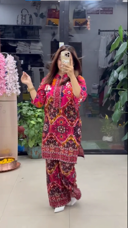 Premium Printed Kurta Pant Set for Women