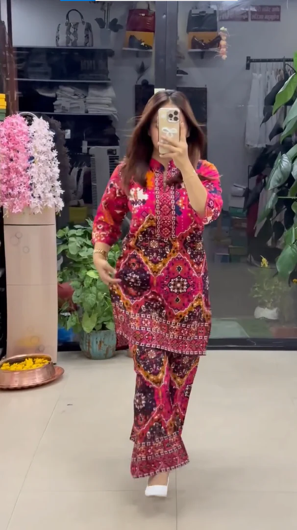 Premium Printed Kurta Pant Set for Women